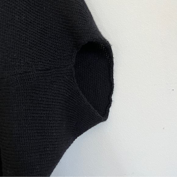 Lara Knit cardigan sweater black Medium Size - Picture 3 of 5